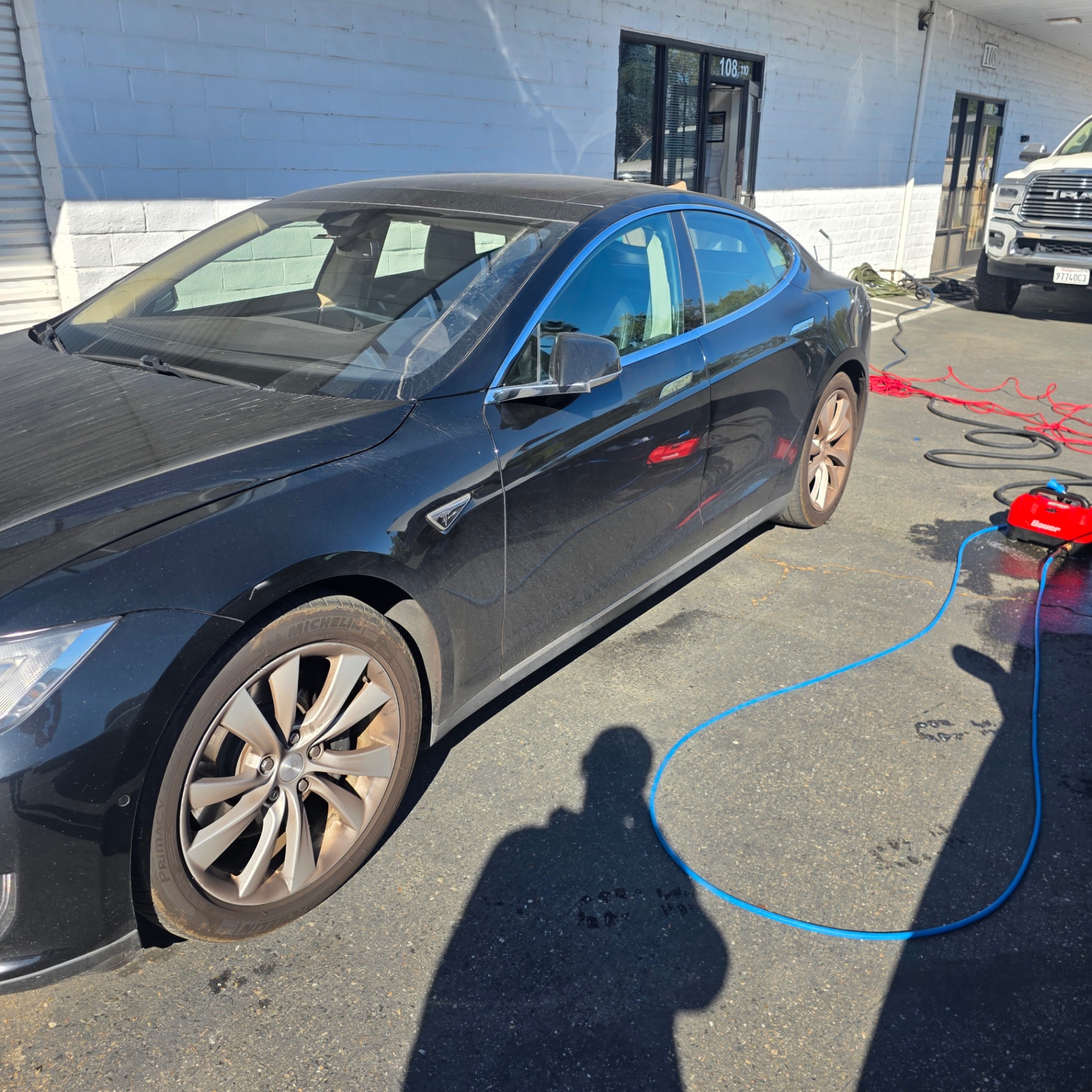 Tesla Model S after a full exterior detail by Detail X in Sacramento & Placer County